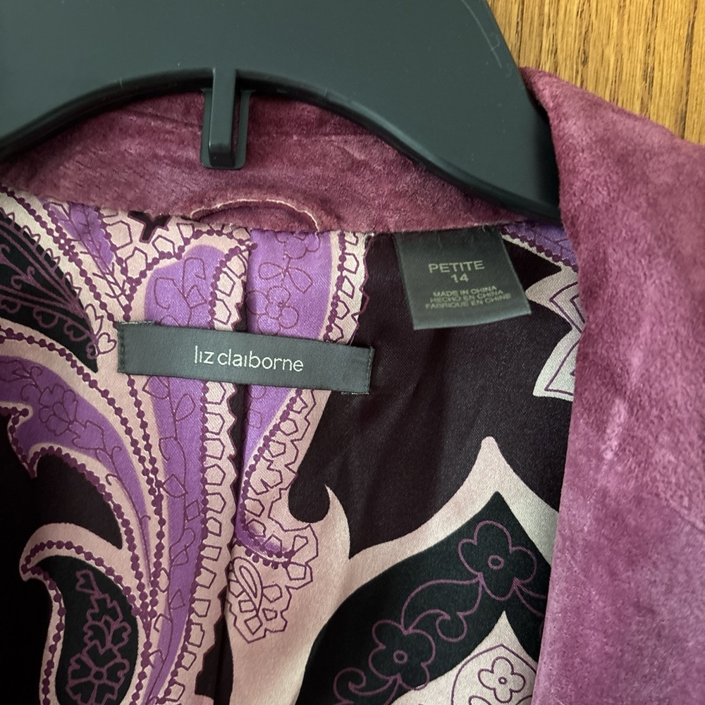 Purple Suede Jacket/Blazer - image 2